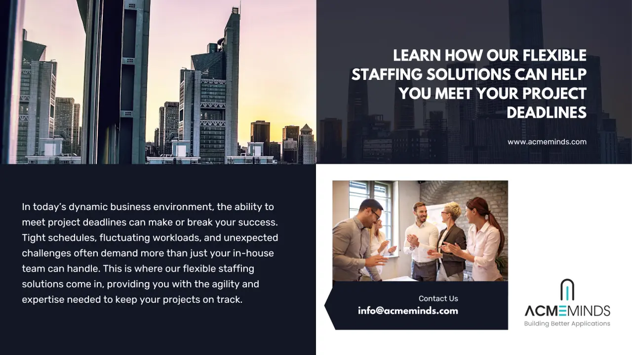 Flexible Staffing Solutions Can Help You Meet Project Deadline: How ?