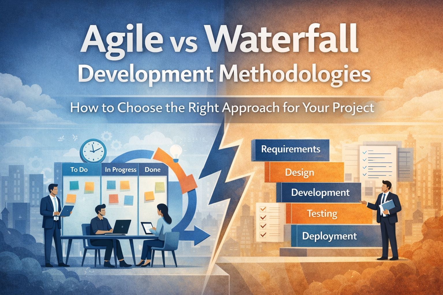 Agile vs Waterfall Development Methodologies. How to Choose the Right Approach for Your Project?